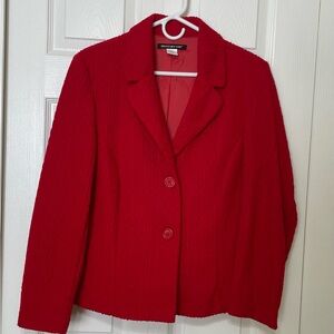 Briggs New York Vibrant Red Blazer